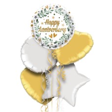 Mint and Green Happy Anniversary Balloon Bouquet